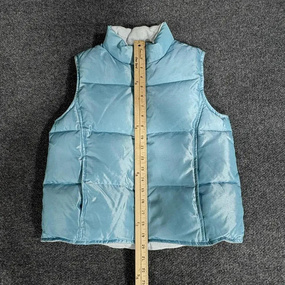 Gap Vest Kids 2XL Blue Puffer Down Zip Sleeveless Winter Warm Outerwear